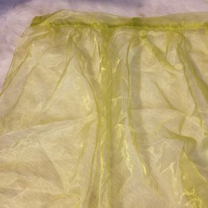 Patio Door/Large Window Sheer Bright Green Curtain